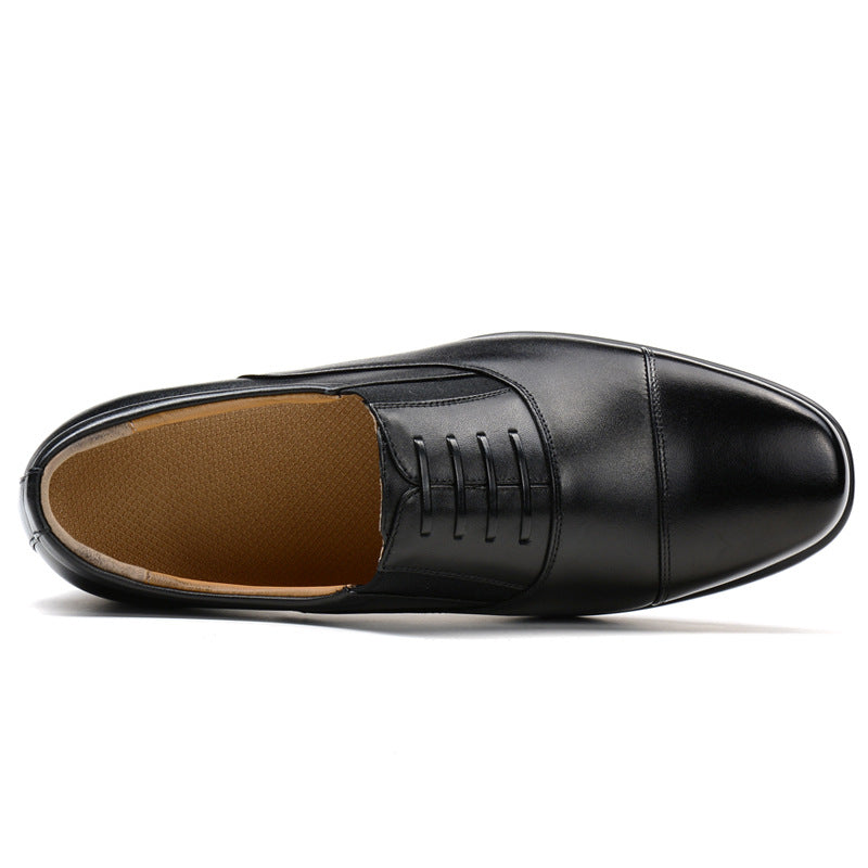 Men's Summer Genuine Breathable Business Formal Wear Leather Shoes
