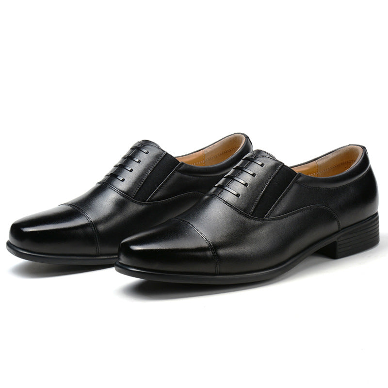 Men's Summer Genuine Breathable Business Formal Wear Leather Shoes