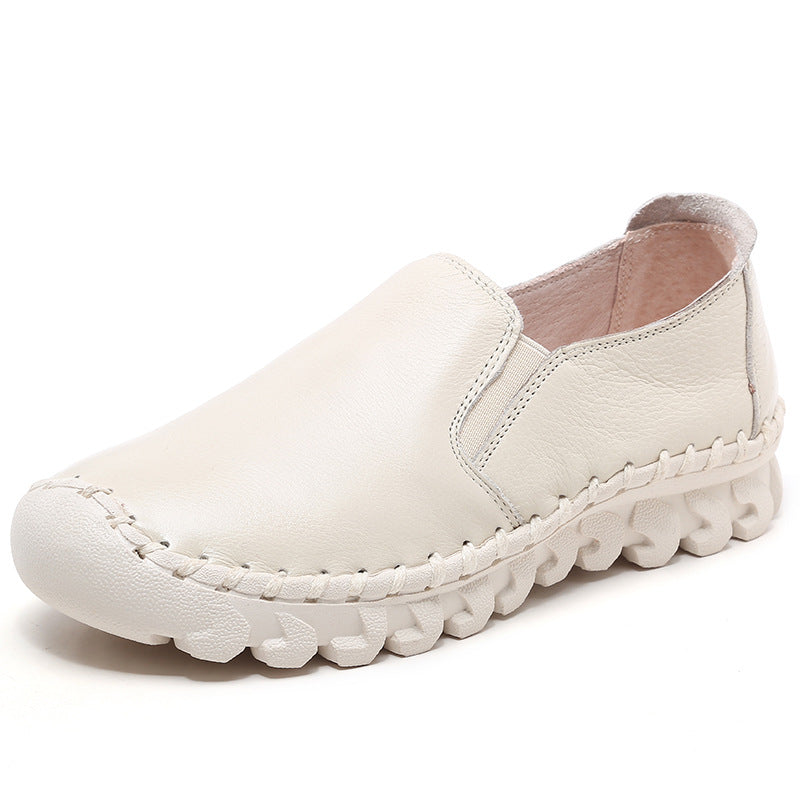 Women's Genuine Mom Comfortable Flat Trendy Slip-on Women's Shoes
