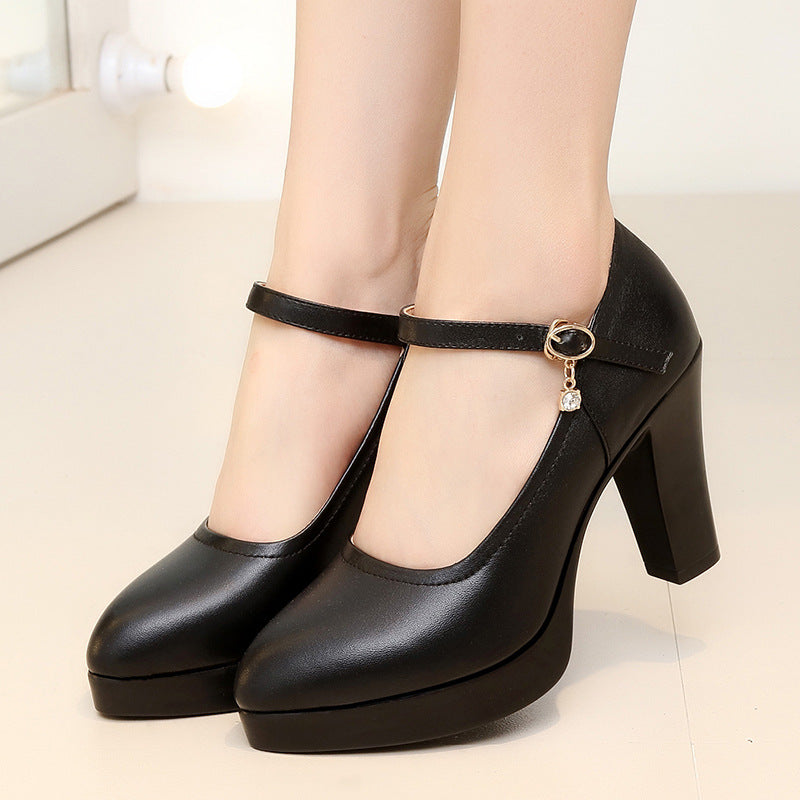 Women's Cheongsam Catwalk High Chunky Waterproof Platform Single Women's Fashion Shoes