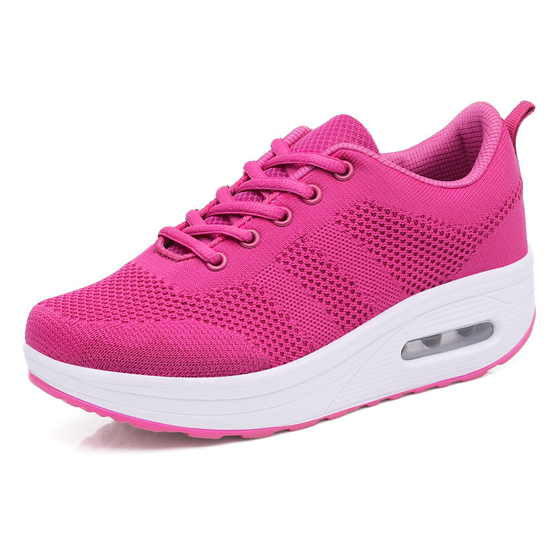 Women's Breathable Sports Korean Style Platform Shake Casual Shoes