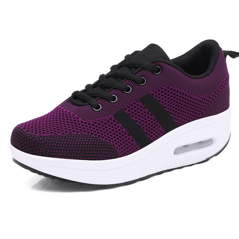 Women's Breathable Sports Korean Style Platform Shake Casual Shoes