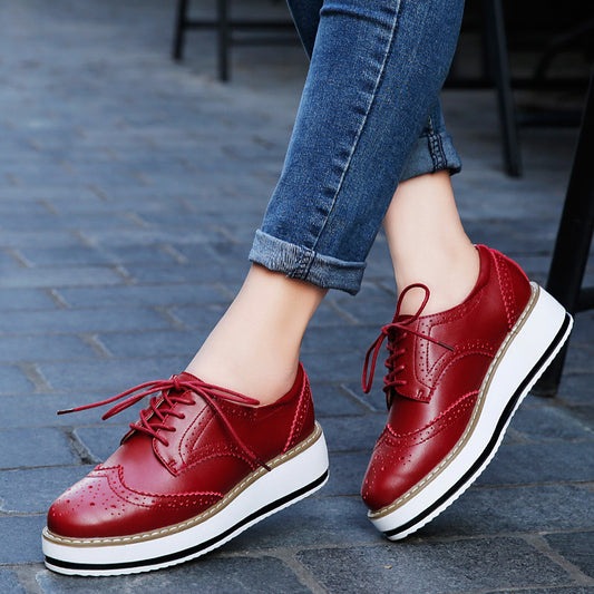 Women's & Men's Genuine Platform Korean Style Fashion Casual Shoes