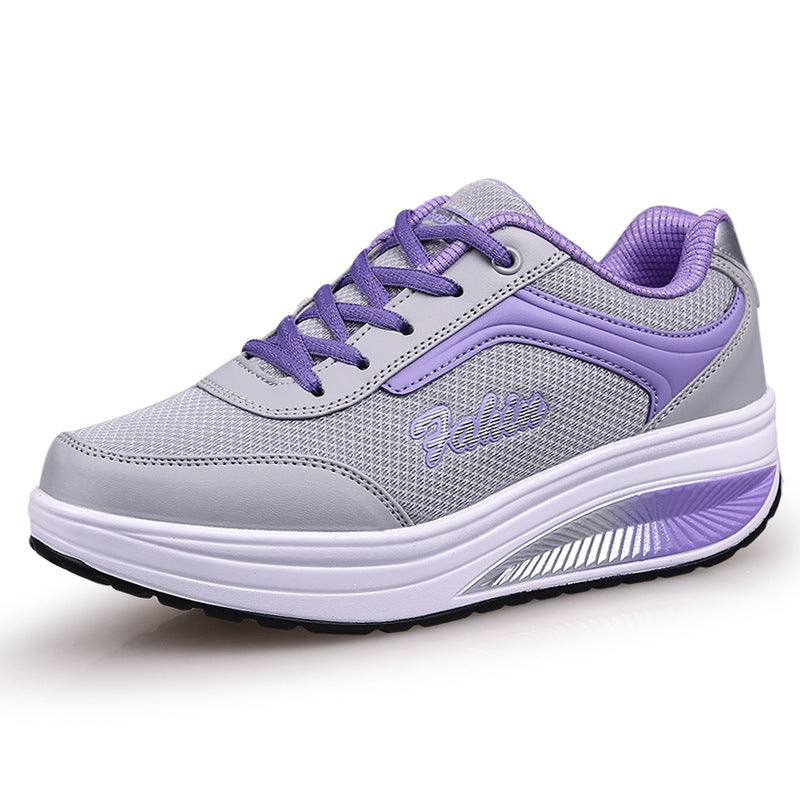 Women's Outdoor Travel Sports Mesh Rocking Platform Men's Shoes