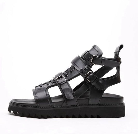 Men's Genuine Roman British Korean Style Trendy Sandals