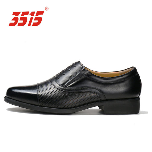 Men's Summer Breathable Mesh Business Formal Wear Leather Shoes