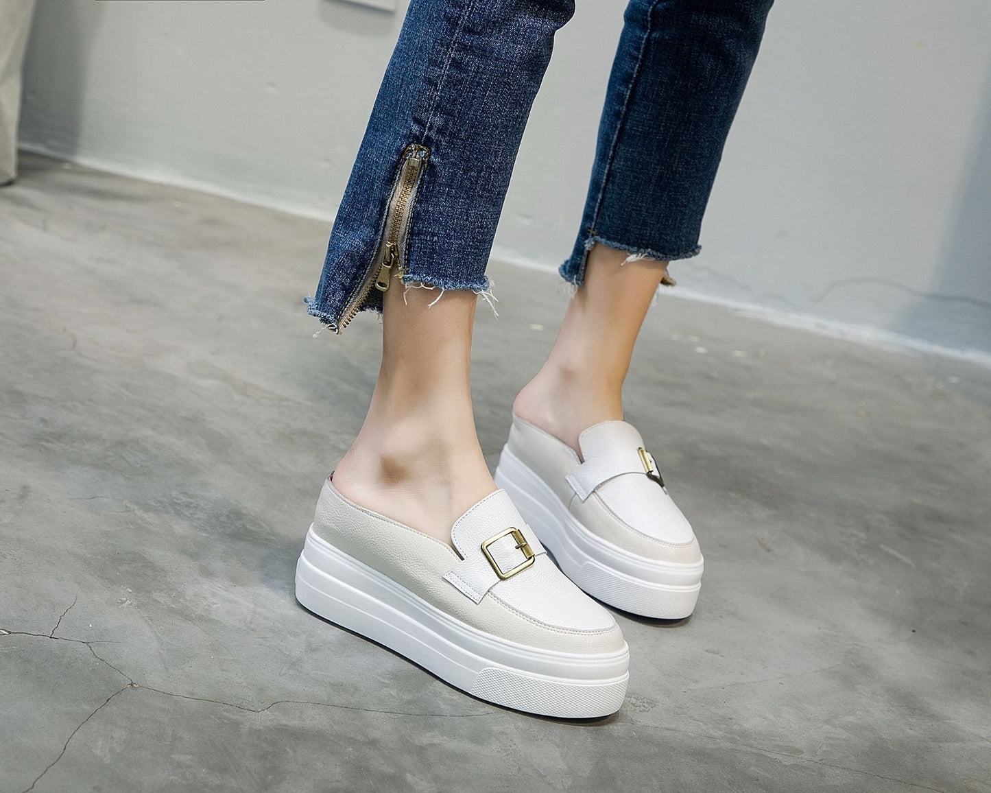 Unique Women's Half Height Increasing Insole Women's Casual Shoes