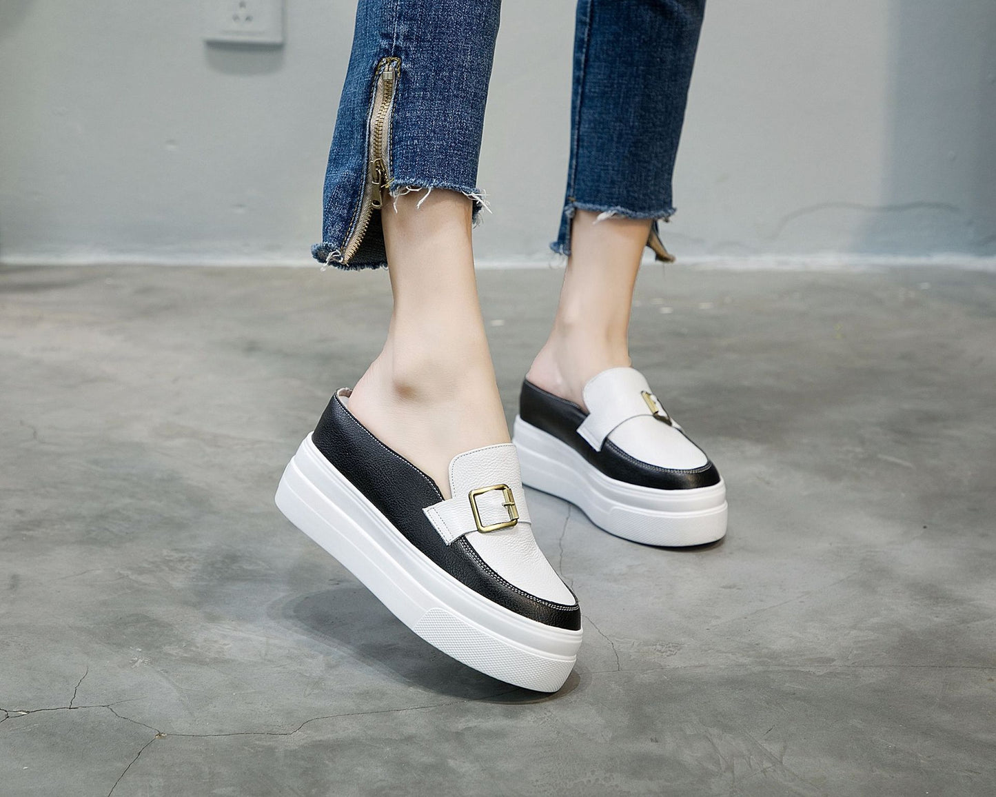 Unique Women's Half Height Increasing Insole Women's Casual Shoes