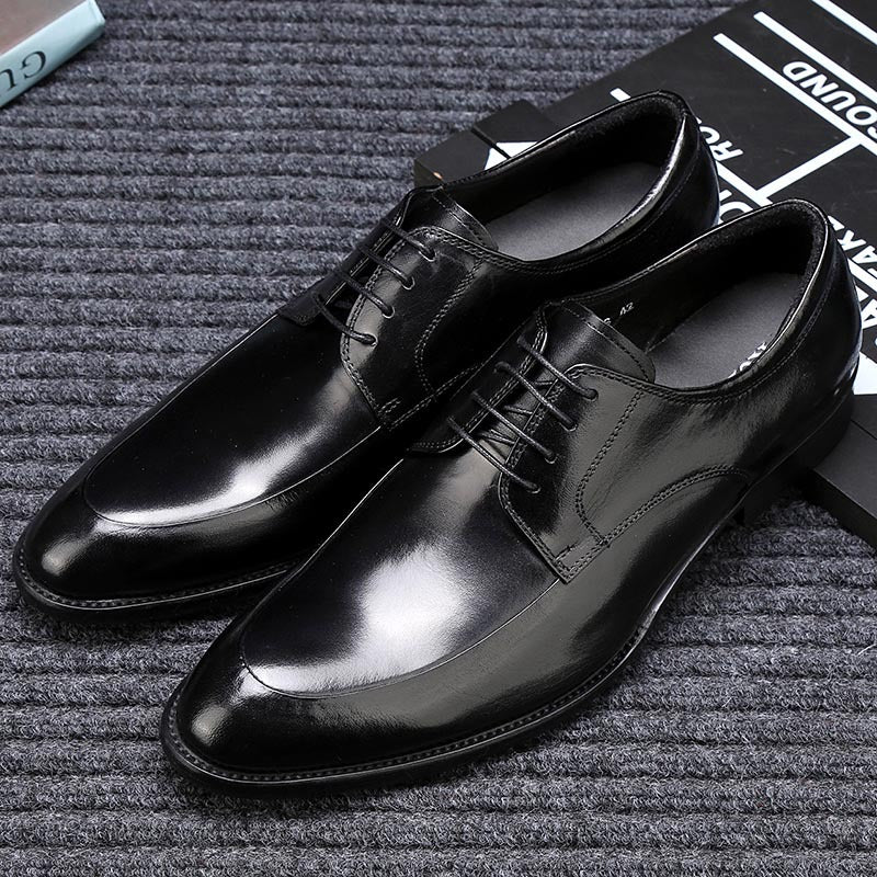 Men's Business Formal Wear Pointed Korean British Leather Shoes