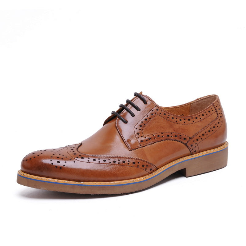 Men's British Business Brogue Hollow Pumps Korean Sneakers