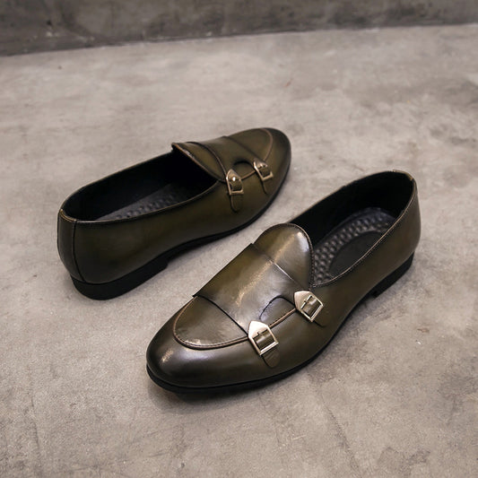 Men's Summer British Pointed Korean Style Soft Casual Shoes