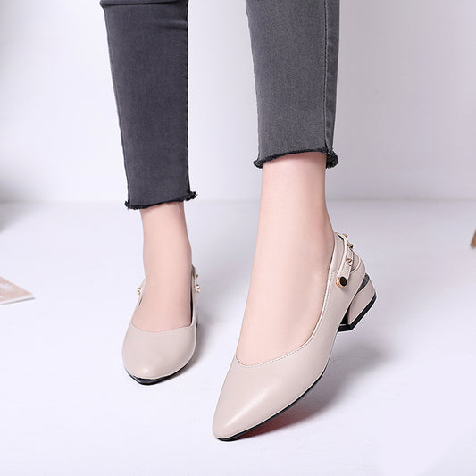 Women's Low-cut Low Pumps Comfortable Authentic Small Women's Shoes