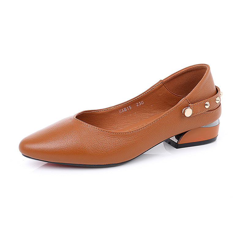 Women's Low-cut Low Pumps Comfortable Authentic Small Women's Shoes