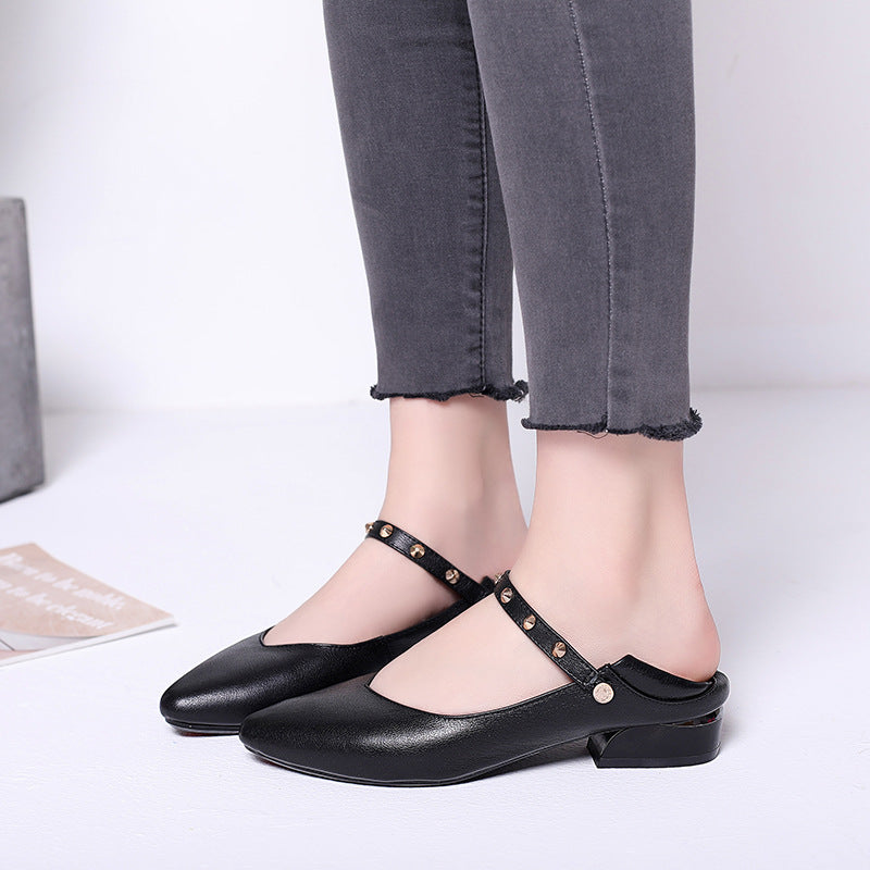 Women's Low-cut Low Pumps Comfortable Authentic Small Women's Shoes