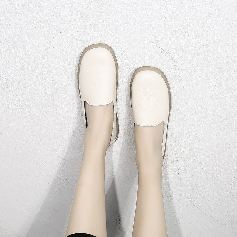 Women's Surface Tendon Sole Comfortable Pregnant Round Casual Shoes