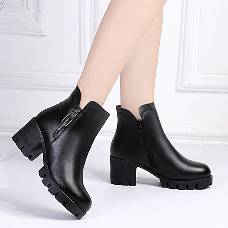 Women's Winter Fleece-lined Thickened Waterproof Short Northeast Women's Shoes