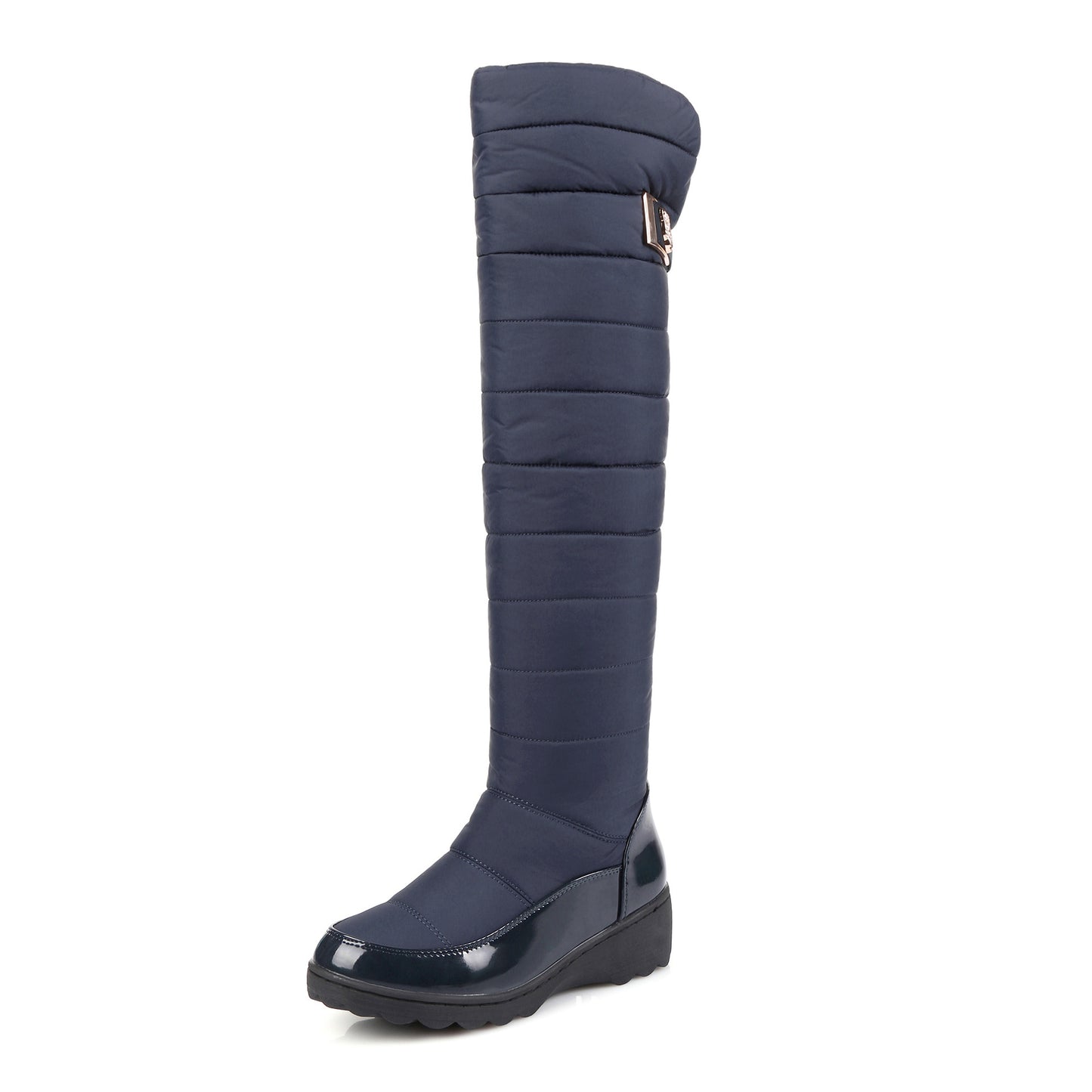 Down Cloth Thick Fur Wedge Leisure Boots