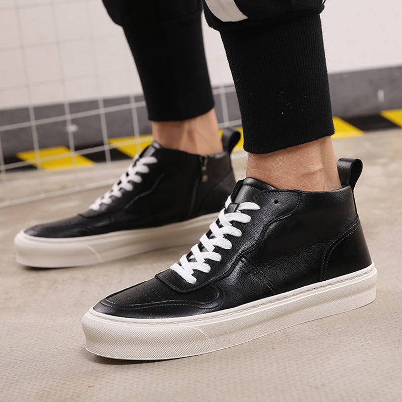 Men's Spring Korean Versatile White Trendy Pumps Sneakers