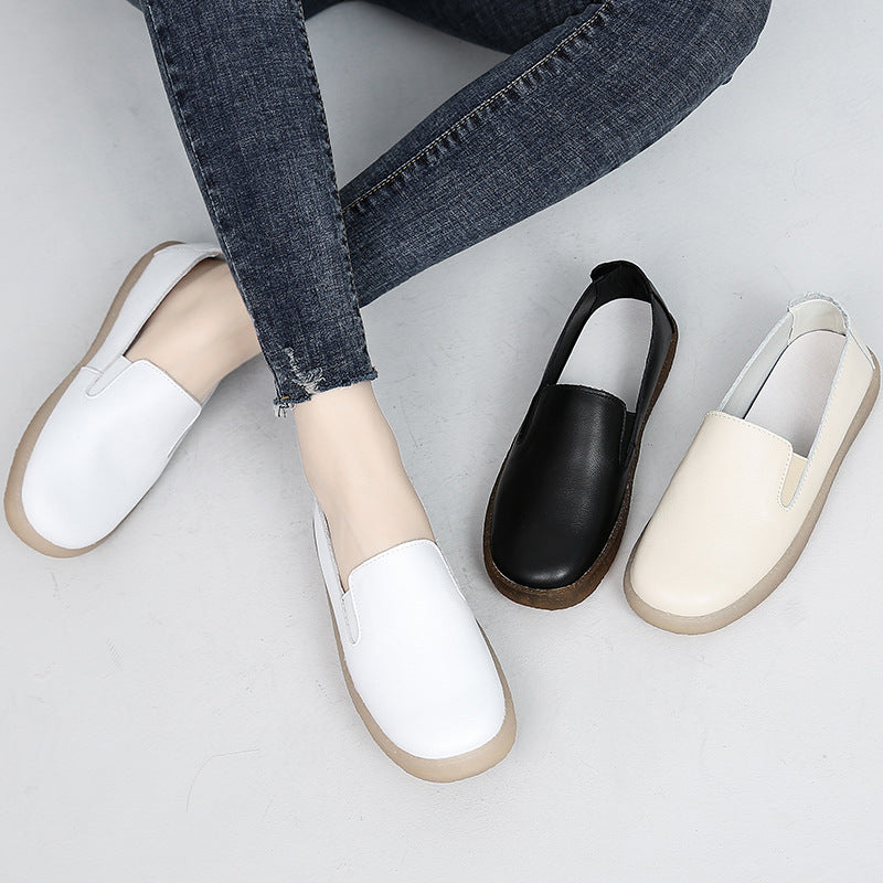 Women's Autumn First Layer Cowhide Outsole Soft Women's Shoes