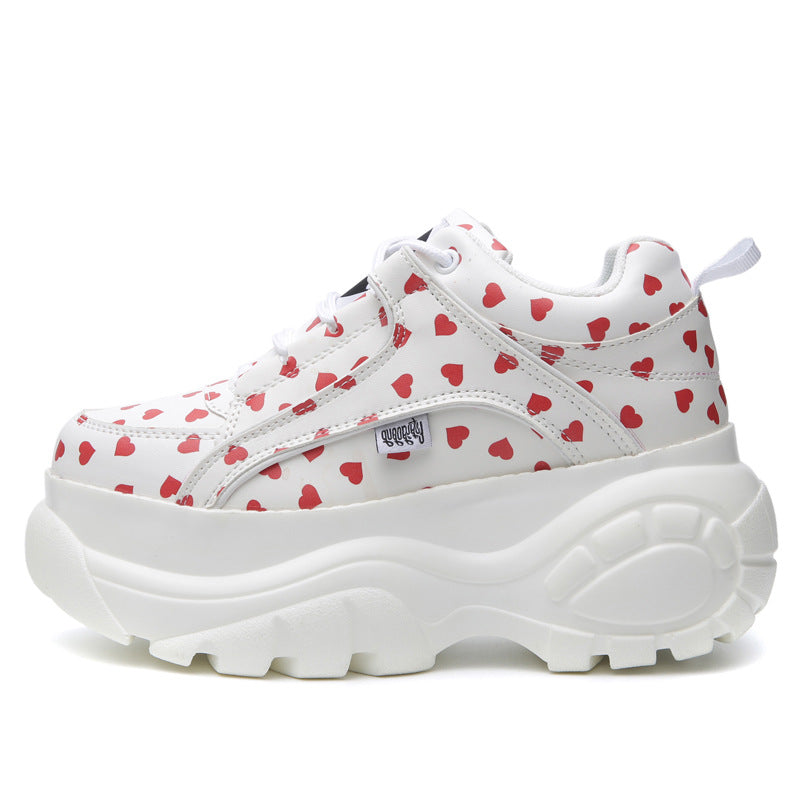 Women's Platform Caramel Milk Tea Daddy Hidden Women's Casual Shoes