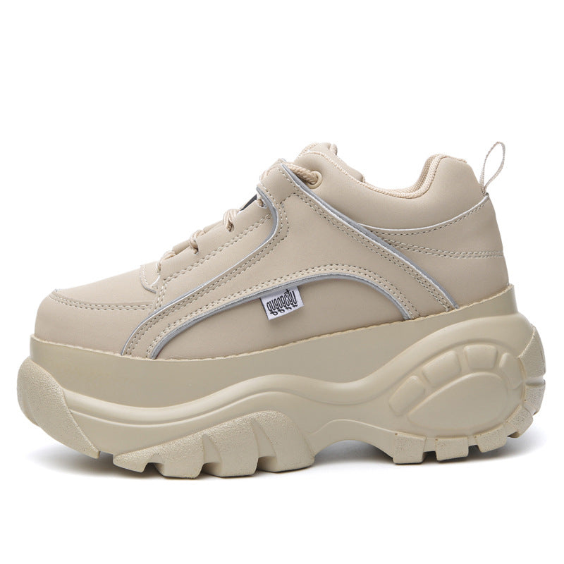Women's Platform Caramel Milk Tea Daddy Hidden Women's Casual Shoes