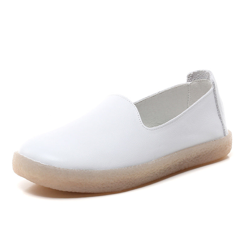 Women's Genuine Lazy Pedal Beef Tendon Pumps Casual Shoes