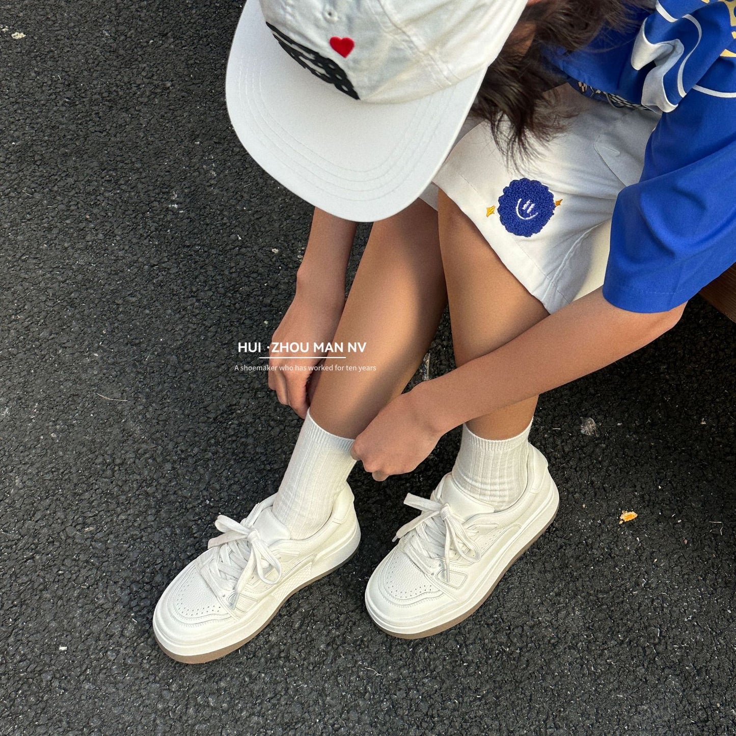 Women's Raise The Bottom White Retro Easy Matching Sneakers
