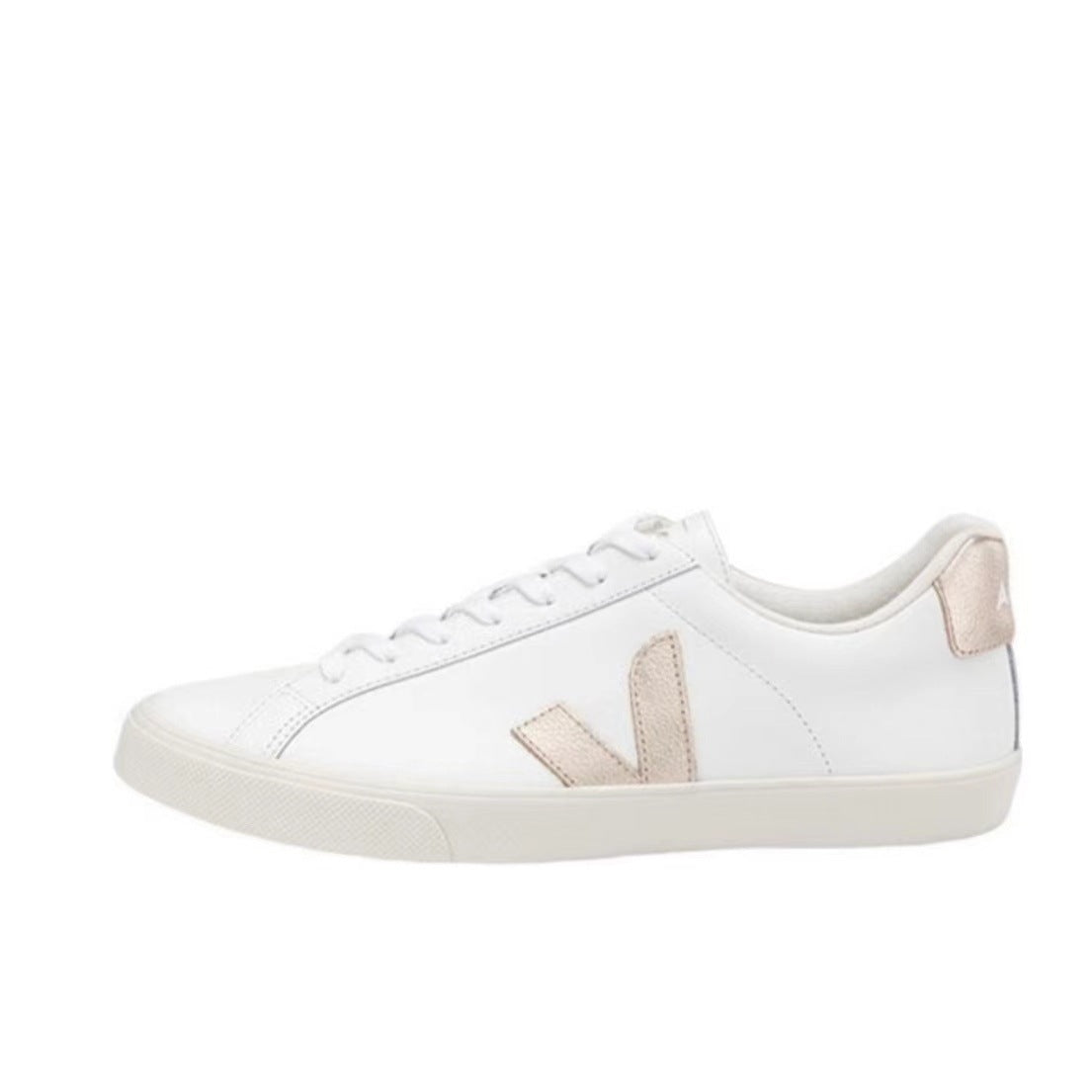 Women's & Men's French V-shaped White Classic Campus Couple Women's Casual Shoes