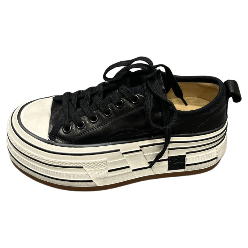 Women's Lace Up Increased Board European Goods Women's Sports Shoes
