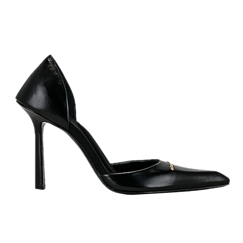 Women's Square Toe High Stiletto Sexy White Low-cut Women's Shoes