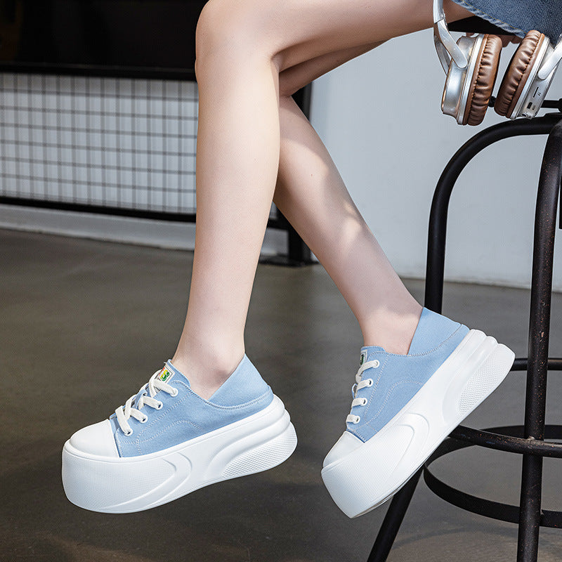 Women's Platform Summer Small Mesh Sports Board Muffin Women's Casual Shoes