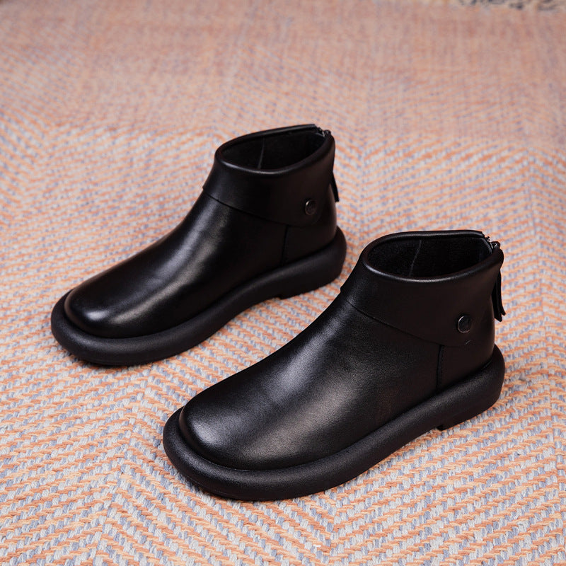 Women's Booties Vintage Soft Bottom Martin Female Boots