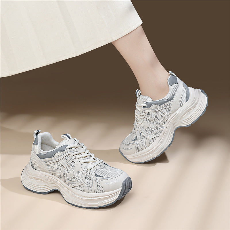 Women's Thick Bottom Platform Dad Sports Leisure Sneakers