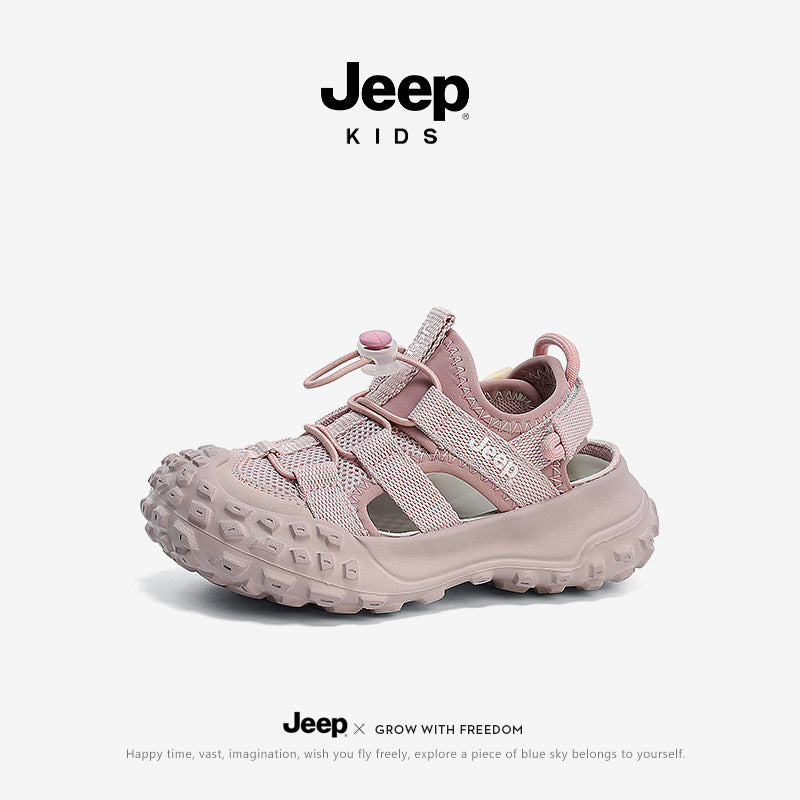 Children's Sports Summer Rotating Button Soft Bottom Kid's Sandals