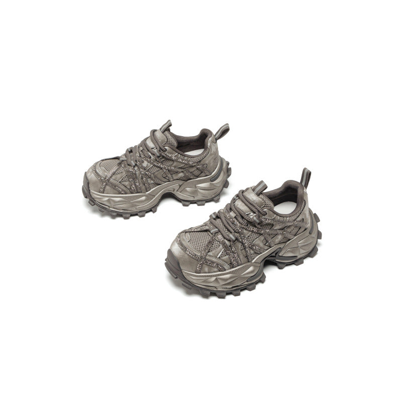 Women's Dad Spring European Goods Fashion Rhinestone Height Sneakers