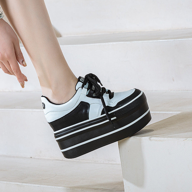Women's Panda Color Matching Pumps Spring Super Casual Shoes