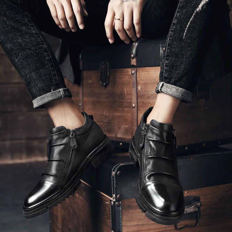 Men's Short Breathable Trendy Wild Soft Bottom Boots