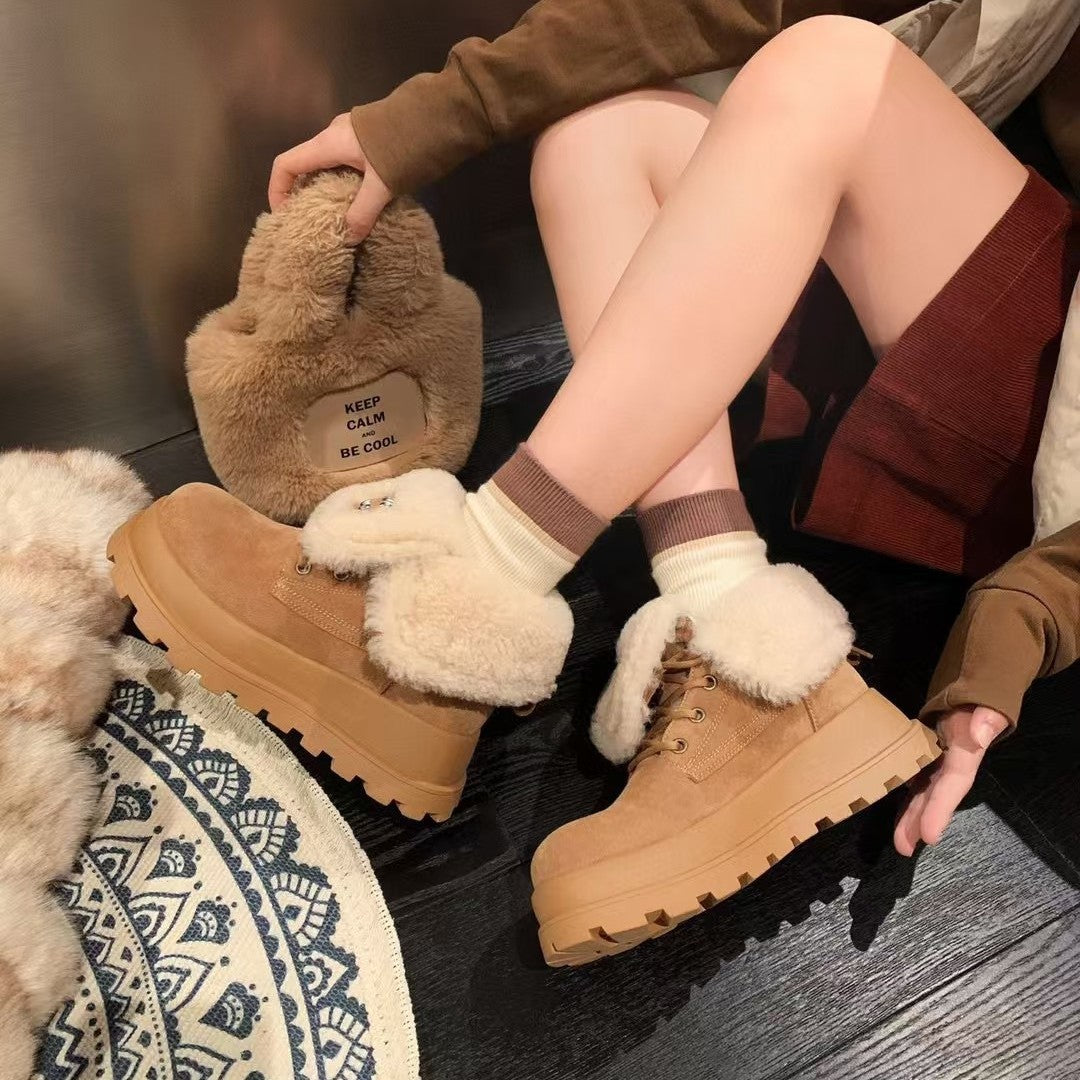 Women's Bottom Fleece-lined Warm Martin Winter Hot Women's Shoes