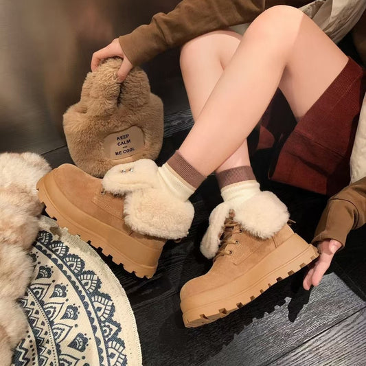 Women's Bottom Fleece-lined Warm Martin Winter Hot Women's Shoes