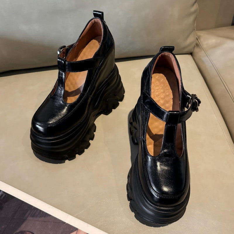 Trendy Women's French Chunky Platform Pumps Women's Fashion Shoes