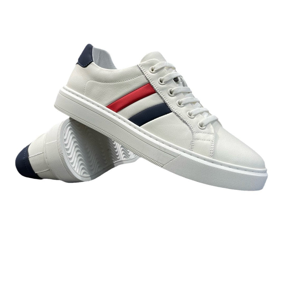 Men's White Spring Fashionable Fashion Trendy Boys Men's Board Shoes