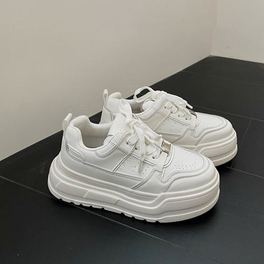 Women's Early Spring Raise The Bottom White Leisure Platform Women's Casual Shoes