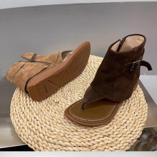 Women's Style Retro Artistic Summer High-cut Sleeve Boots