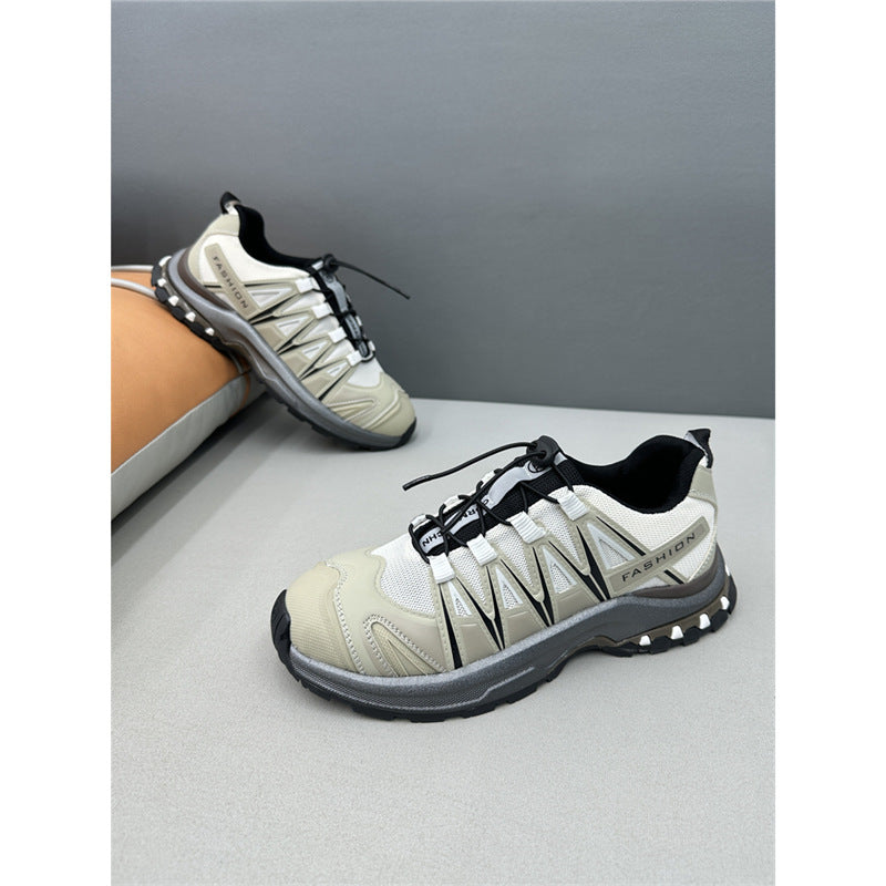 Men's Platform Korean Color Matching Comfortable Breathable Casual Shoes