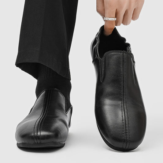 Men's Slip-on Commuter British Flat Toe Derby Loafers/doug Shoes