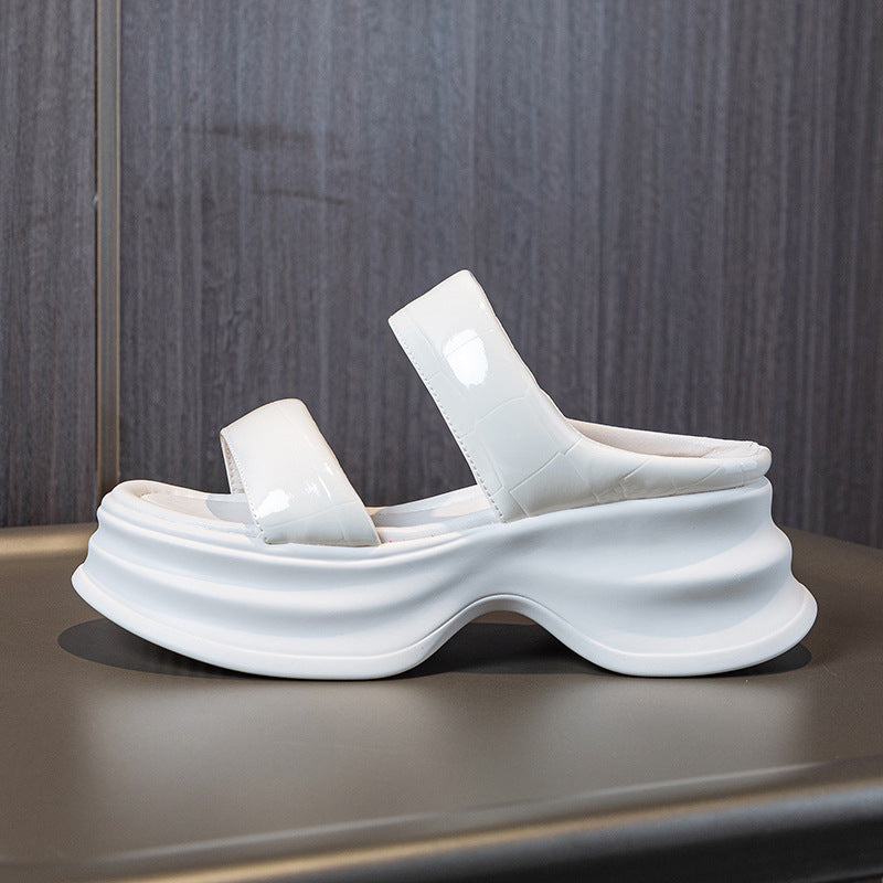 Women's Fashion Thick Bottom Small Muffin Stone Casual Shoes