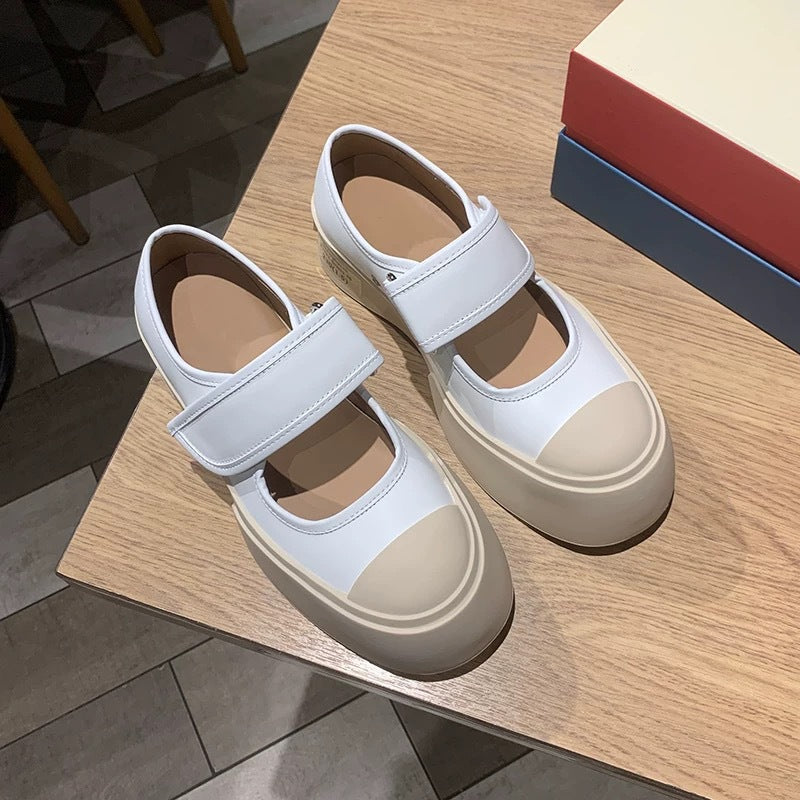 Platform Muffin Mary Jane Velcro Ugly Women's Sports Shoes
