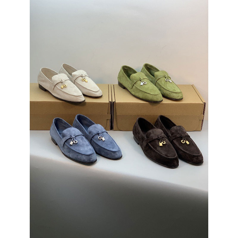 Women's Early Spring Original Single Genuine Retro Slip-on Loafers