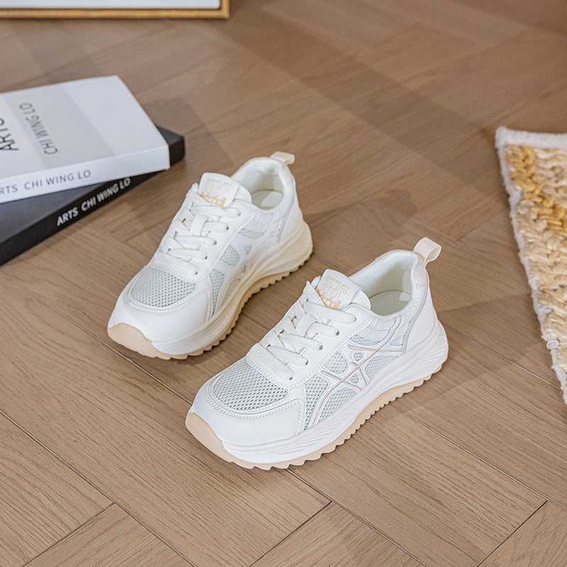 Women's Mesh Breathable White Summer Large Size Platform Women's Shoes