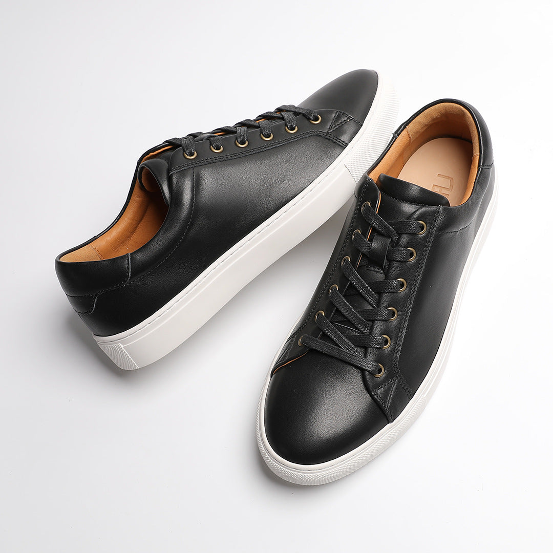 Men's White British Style Breathable Versatile Sports Men's Board Shoes